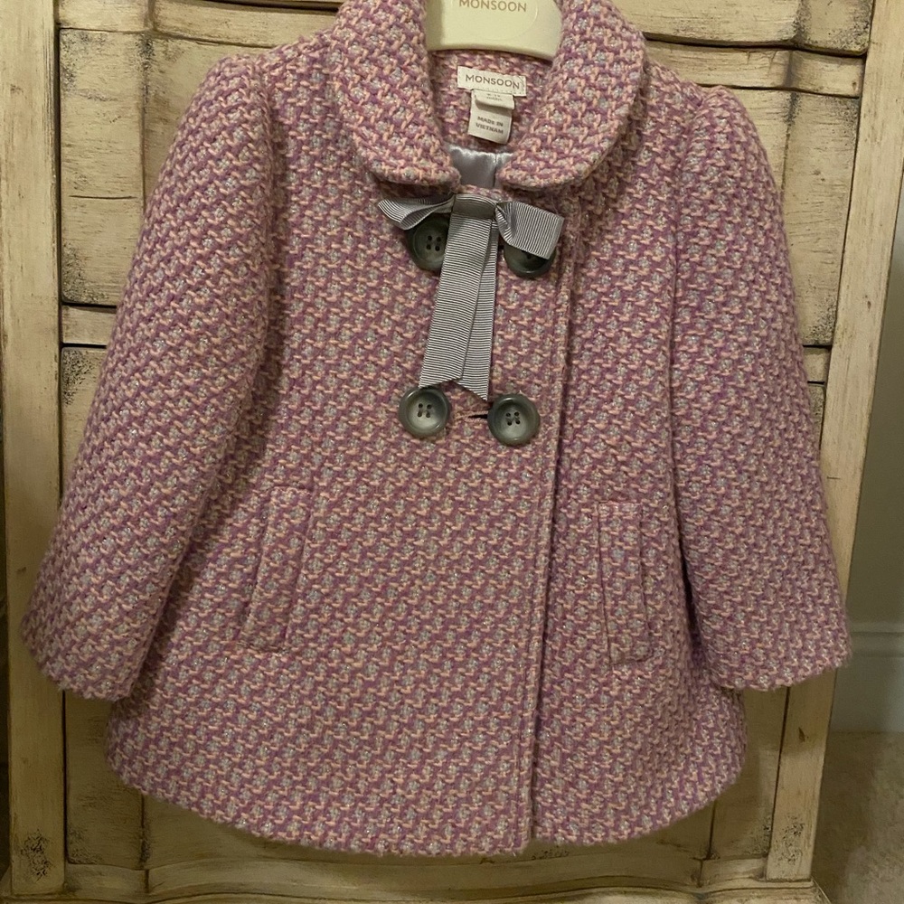 Monsoon Coat size 6-12 months
